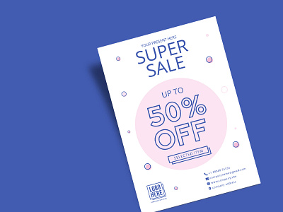 Super Sale Flyer Design abstract advertising background banner blue branding brochure design creative design design fashion flyer design graphic design identity illustration marketing mockup poster design print sale typography