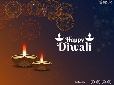 Happy Diwali Poster Design graphicdesign webdesign