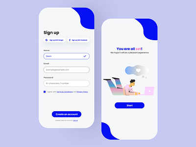 Daily UI #001 - Sign up dailyui signup ui