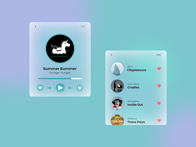 Daily UI  #009 - Music player