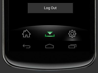 Android Taskbar android mobile taskbar toolbar