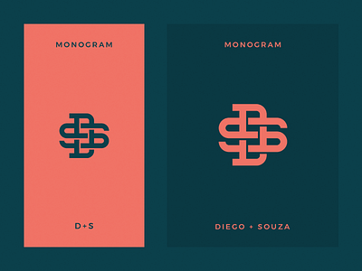 DS Monogram badge brand branding design identity label logotype monogram vector