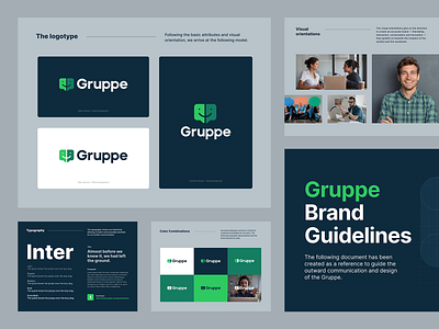 Gruppe Logo Design brand branding design identity keynote logo logotype ppt presentation slides