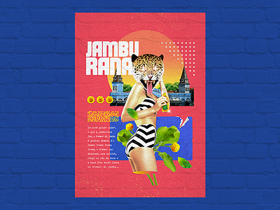Jamburana Poster #3 art branding brasil brazil collage collage art collageart coloful design jambu pará poster