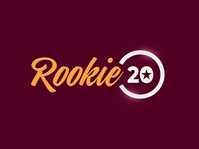 Rookie 20 brand design label logo poker rookie tipografia type typography