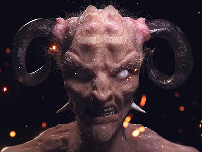 Demonel - rework for fun '20 3d 3d model character design demon rework sculpt zbrush