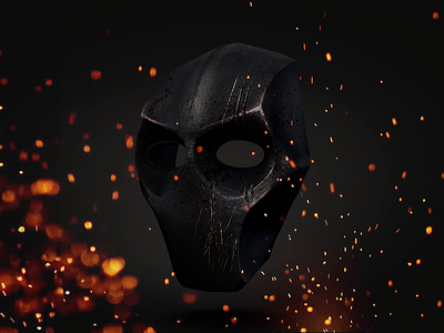 3D Iron Mask asset iron mask model sculpt texture zbrush