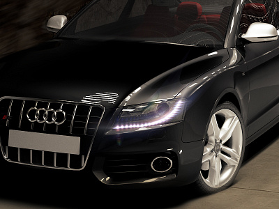 Audi S5 render scene 3d audi automobile car render vray