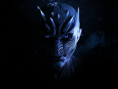 Night King - Fan Art 3d art character design game of thrones night king white walker