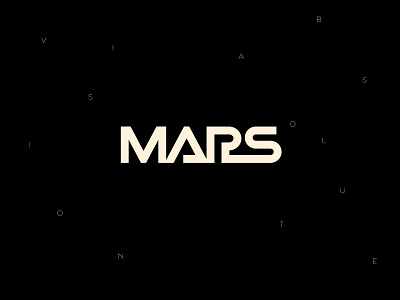 Dreaming Mars astro dark logo mars typogaphy