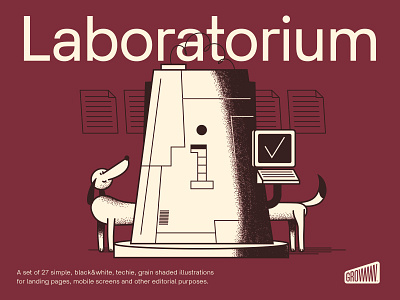 Laboratorium Illustration Set