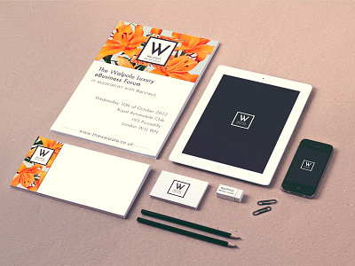 Walpole Branding Identity branding business cards ipad iphone