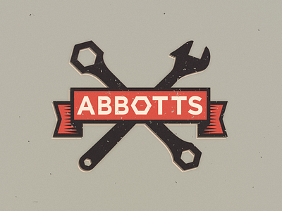 Abbots Logo auto car car logo car workshop logo spanner subscope tools vintage vintage logo