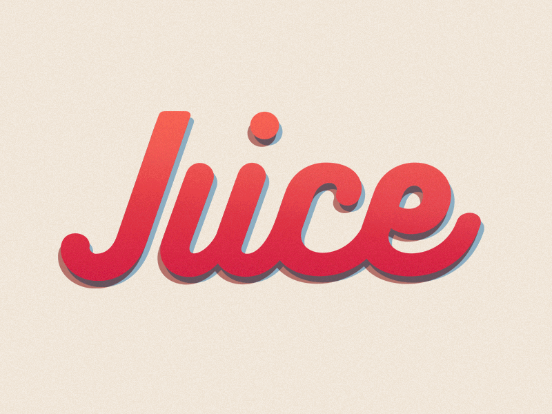 Juice Logo 3d 3d logo after effects animated logo animation juice kinetic typography logo