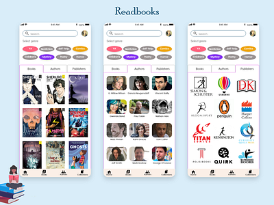 E-Book App Home Page app appdesign bookapp bookdesign booklove bookstore branding chennai chennaidesigners design ebook ebookapp ebookdesign homepage ui uidesign ux