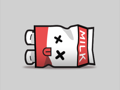 Spoiled Milk character illustration milk