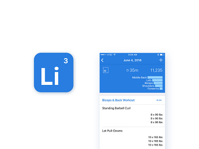 Liftium App app graphs health health tracker mobile ui ux weight lifting workout tracker