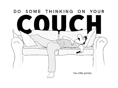 The COUCH. art cartoon comic comic strip design digital art graphic art illustration illustrations illustrator ink inking sketch