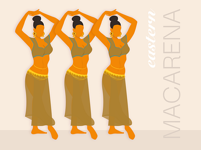 Macarena design digital art digital painting flat design graphic art illustration illustration art illustrator vector