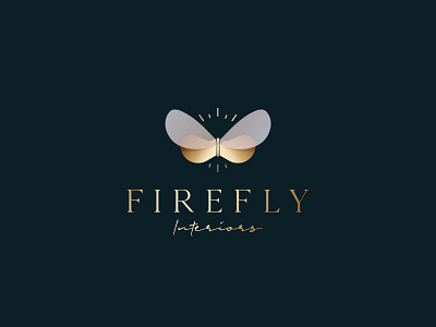 Firefly brand branding design firefly gold logo logotype logotyphes sophisticated logo