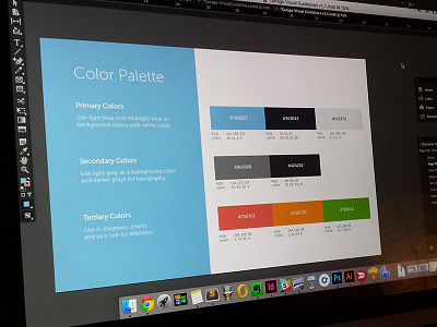 Garage Identity Guide - Color Palette color palette guide identity identity guide