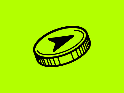 User's school - IT programm branding coin design it logo