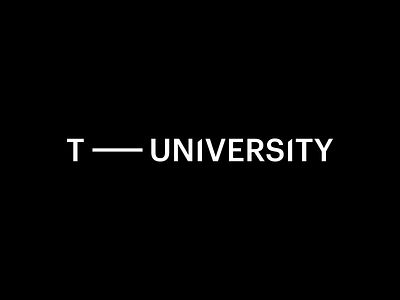 T-University branding design education letter logo t uni vinelly