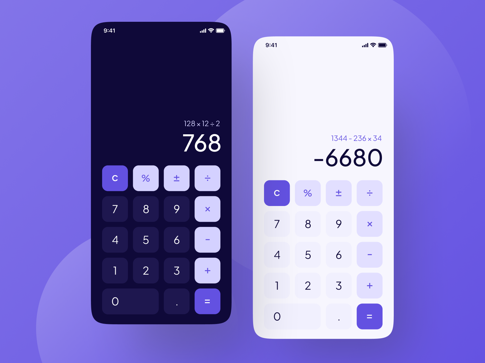 Daily UI 004 - Calc App by Dawid Maroszek on Dribbble