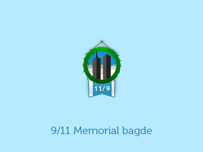 9/11 Memorial bagde