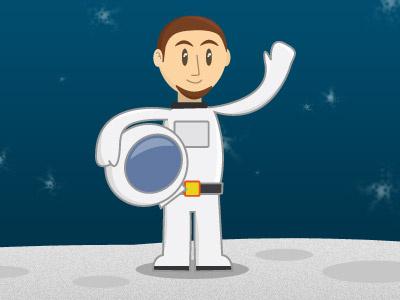 Astronaut astronaut illustration moon outer space space space man spaceman