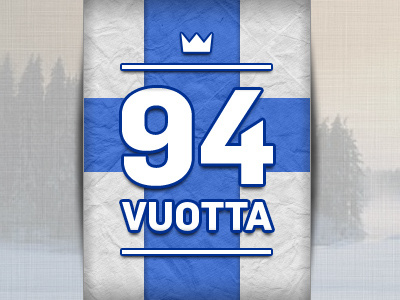 Finland Independence Day banner design finland typography