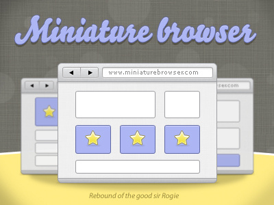 Miniature browsers browser mini miniature rogie web webdesign