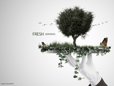 Fresh Servings concept art freelancing graphic design photo manipulation photography photoshop vectormedia vectormediagr