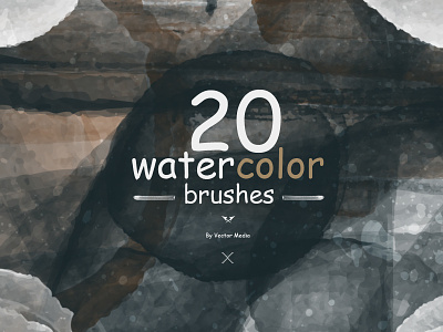 [FREE] Watercolor - Photoshop Brushes brush brushes free freebrushes painting photoshop set splash stain vectormedia vectormediagr watercolor