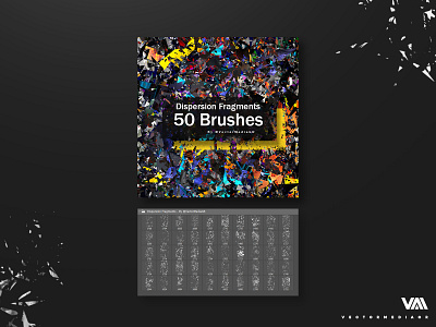 Dispersion Fragments - Photoshop Brushes