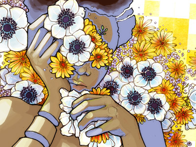 Sleep Under the Petals illustration