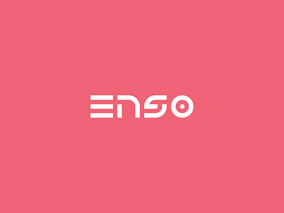Enso Studio future japan logo logotype mark minimalist modern neon pastel sign symbol tech