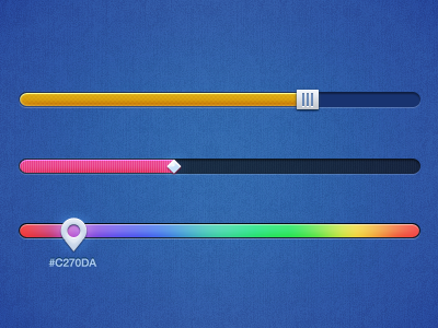 Rebound: UI Sliders colour slider free free psd free slider freebie slider handle sliders ui