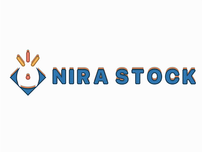 Retro styled Nira Lab logo design graphic graphic design logo