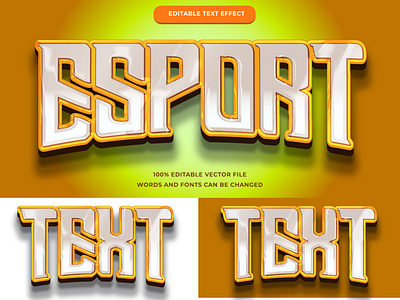 Esport text effect editable