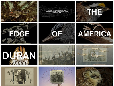 Duran Duran - The Edge of America algorithmic generative title design