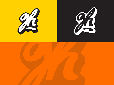 G+H lettering logo logotype urban style
