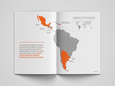 Booklet about HHRR for an international ong. branding consulting graphic design map ong