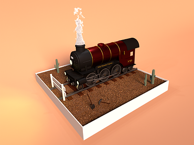 CHOOOOOO! 3d blender choo cycles locomotive train