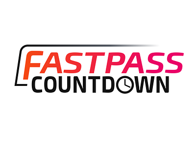 FastPass Countdown App Logo branding design logo sketch sketchapp vector