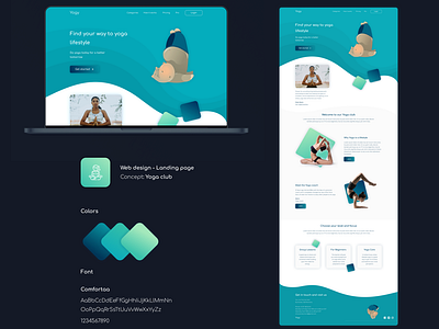 Yoga - concept - Landing Page