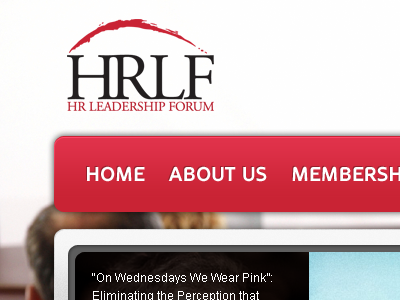 HRLF Design Concept design front end design interface red web design