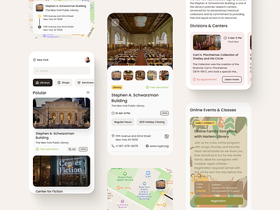 Libraries of the world | Concept App app mobile travel ui ux