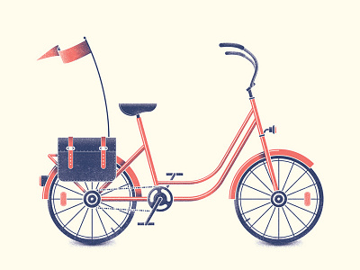 Burkibike bicycle bike illustration t shirt tee