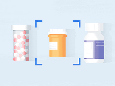 Jars & Flasks flask health illustration jar medication medicine pills styleframe texture